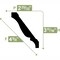 Ekena Millwork WM47 - 3 5/8"H x 2 3/4"P x 4 5/8"F x 96"L Crown Moulding, PVC WM47X96SWPV - alternate 5